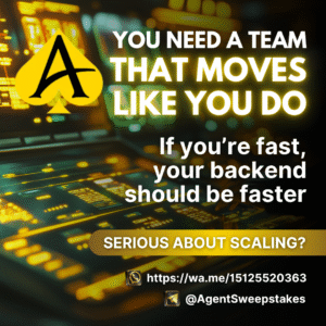 Move Fast Scale Faster Agent Sweepstakes Flyer - Juwa Agents